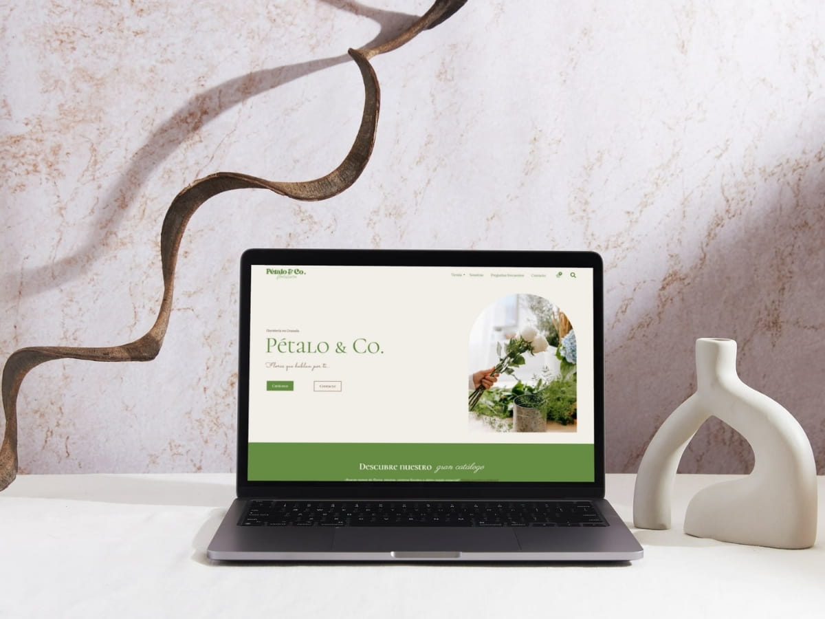 Web ficticia de Pétalo & Co.
